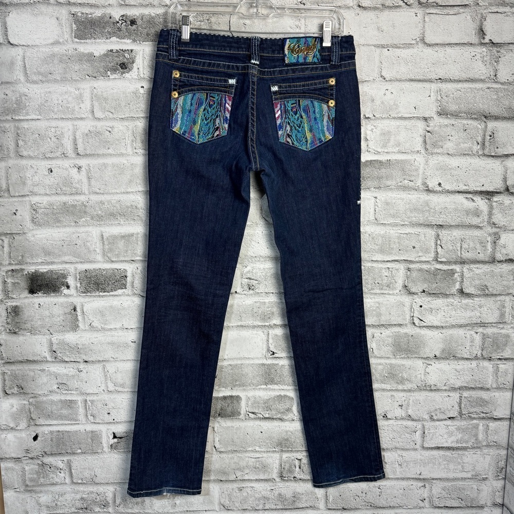 Coogi Vintage Y2K Embroidered Embellished Low Rise Jeans